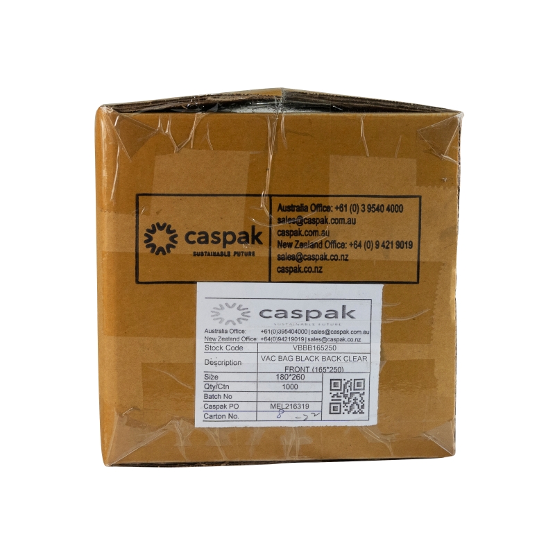 Black Vacuum Bags 165mm x 250mm