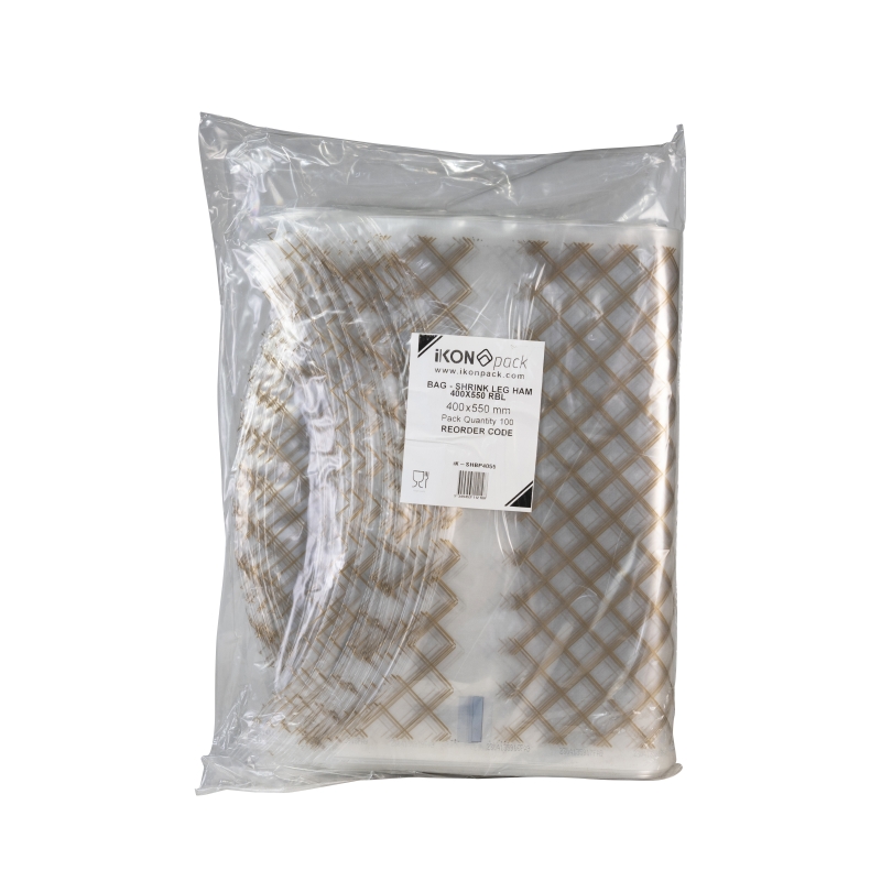 Shrink Bone-In Bags - Half Leg Ham 400mm x 550mm