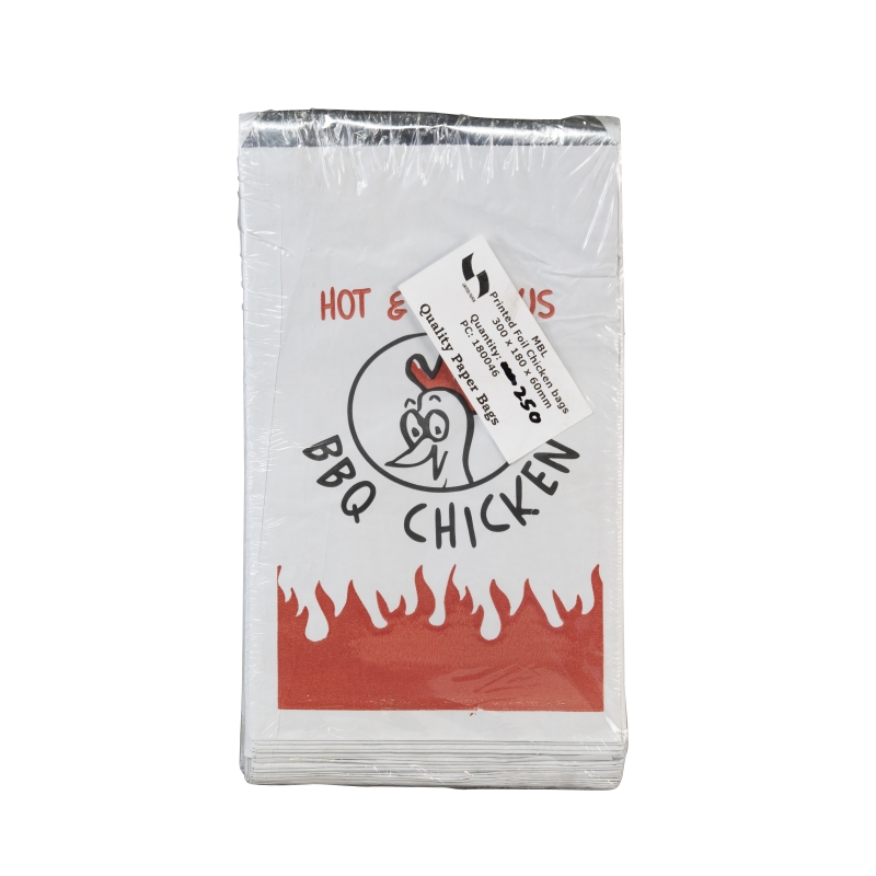 Foil BBQ Chicken Bags 180mm x 300mm