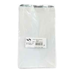 Plain Foil Chicken Bags 300mm x 180mm x 45mm