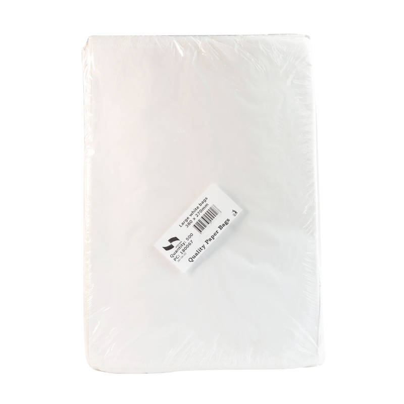 White Paper Bags 380mm x 270mm