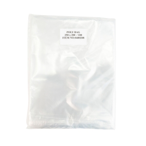 Poly Bags 30um 250mm x 200mm