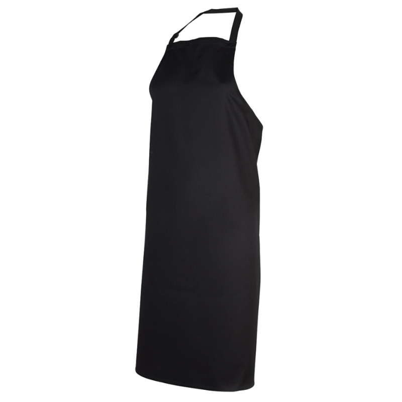 Black Bibbed Drill Apron