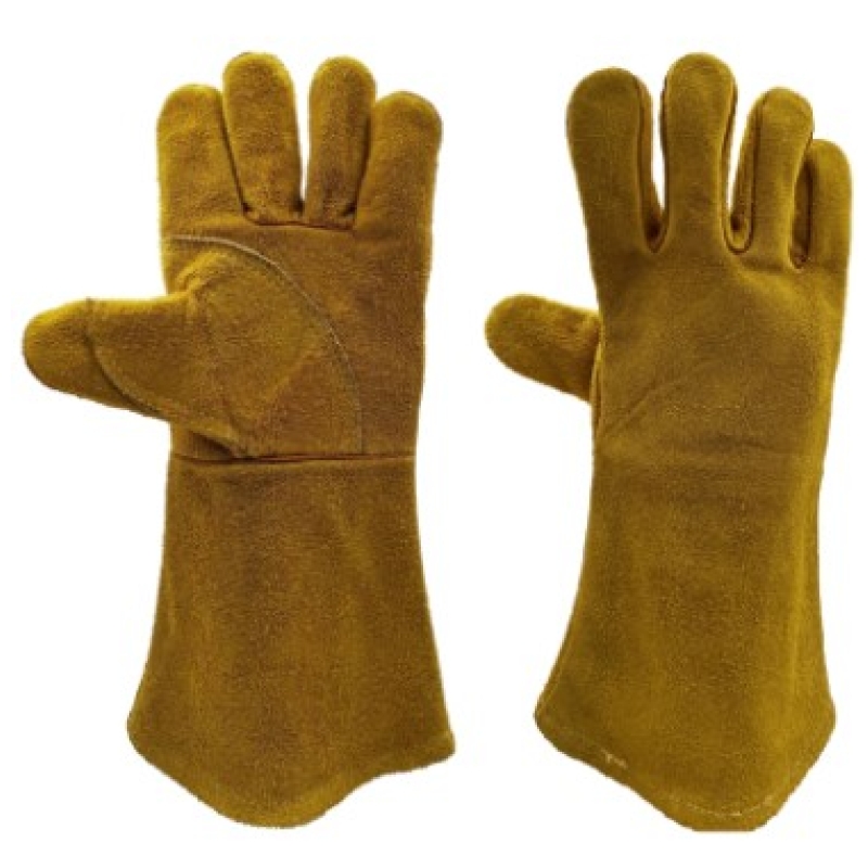 Brown Heat Resistant Gloves 35cm