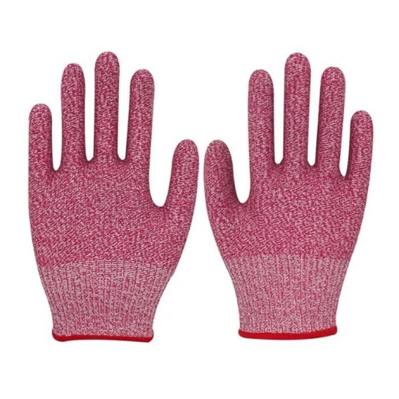 Pink Safe Knit Glove Size 6