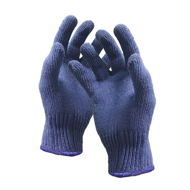 Blue Safe Knit Glove Size 9