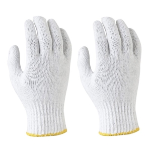 White Polycotton Safe Knit Gloves