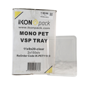 Mono PET Skin Trays 90mm x 70mm x 20mm