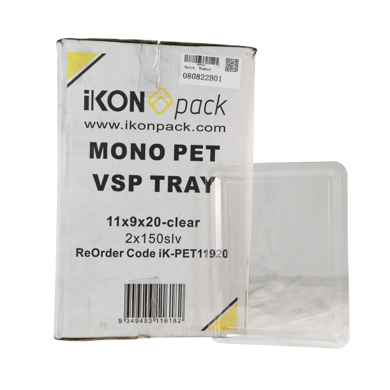 Mono PET Skin Trays 90mm x 70mm x 20mm