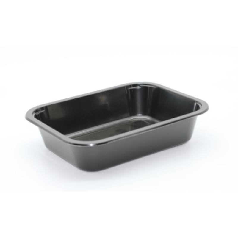 Black CPet Trays 200MM x 155mm x 45mm 