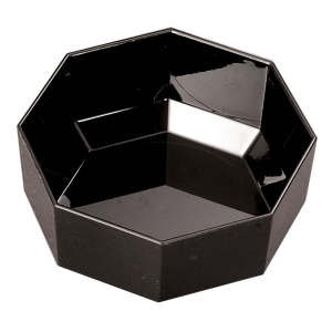 Black Octagonal Salad Bowl 230mm 