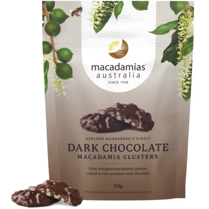 Dark Chocolate Macadamia Clusters