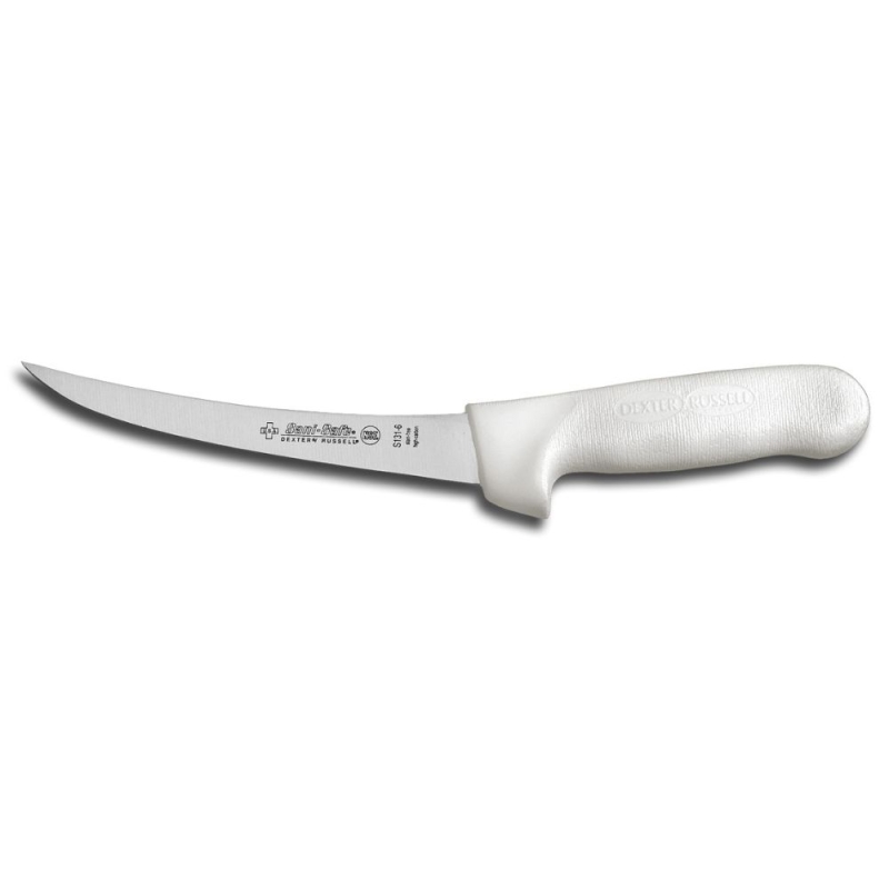 Sani-Safe Boning Curved Knife with Narrow Blade