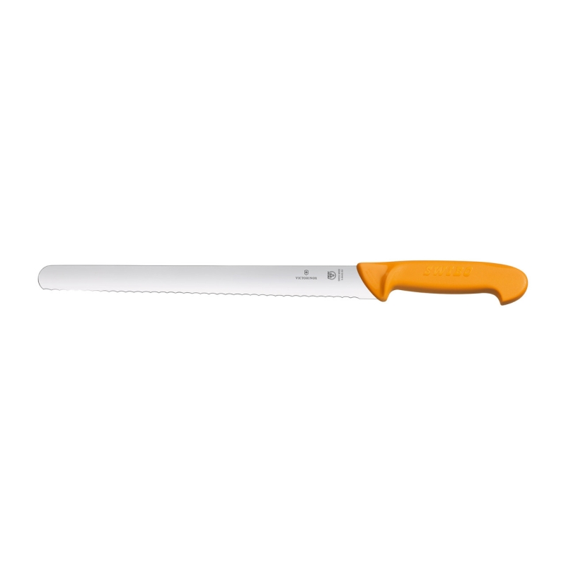 Slicing Knife with Round Wavy Blade