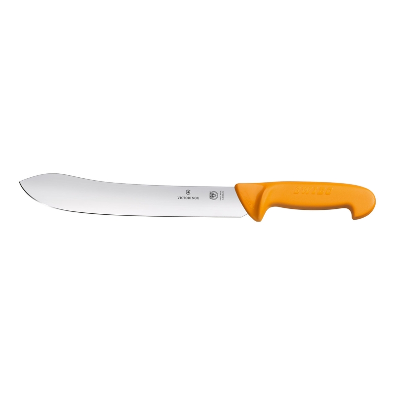 Butchers Knife with Wide Tip Stiff Blade