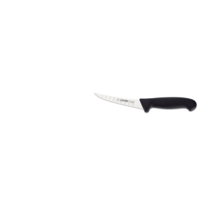 Boning Curved Knife with Stiff Scalloped Edge Blade