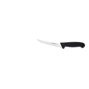 Boning Curved Knife with Stiff Scalloped Edge Blade