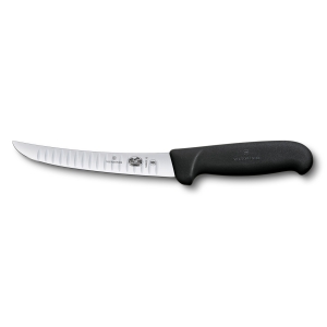 Fibrox Boning Curved Knife with Fluted Blade