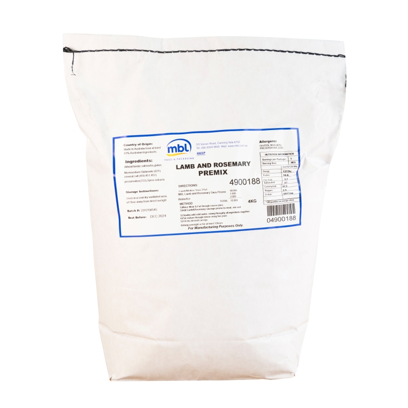 Lamb & Rosemary Premix