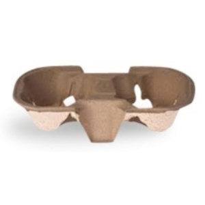 2 Cup Moulded Fibre Cup Trays