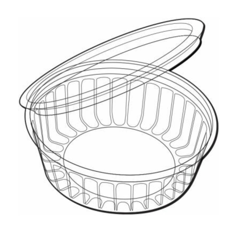 Round Flat Sho-bowl Lids 12oz