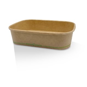 PP Coated Kraft Rectangular Containers 500ml