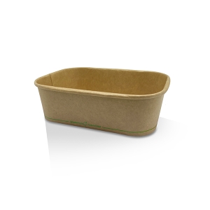 Kraft Rectangular Container 650ml