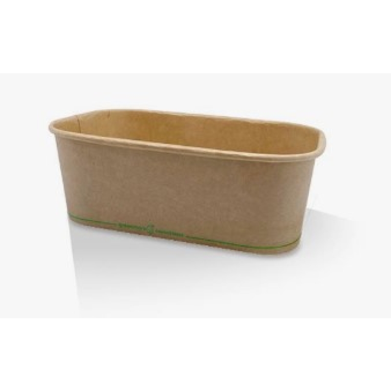 PP Coated Kraft Rectangular Containers 1000ml