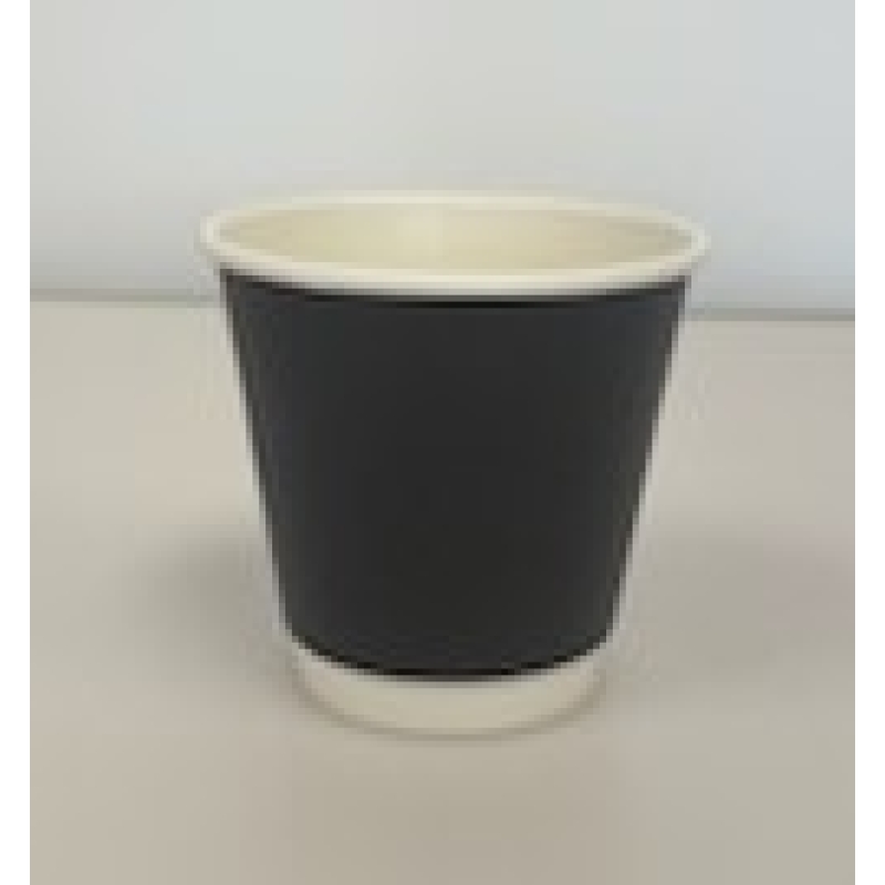 Black PLA Double Wall Coffee Cups 8oz