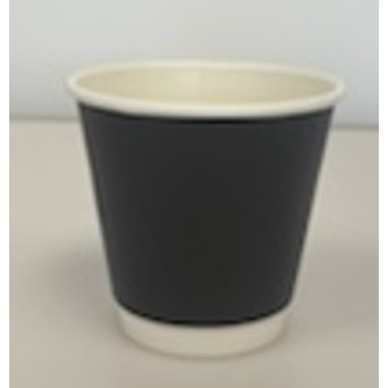 Black PLA Double Wall Coffee Cups 12oz