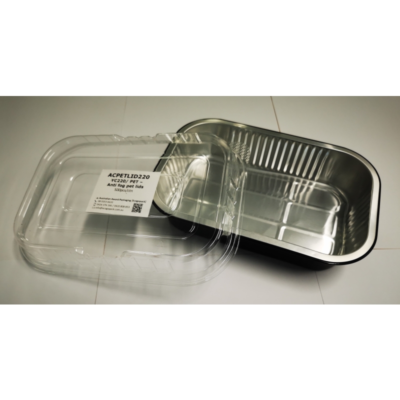 Black Rectangular Foil Containers 825ml