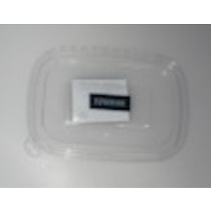 Eco PP Kraft Lids to suit 500 - 1000ml Kraft Rectangular Deli Containers 173mm x 120mm
