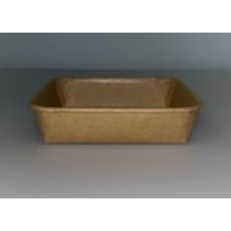 Eco Kraft Double Coated Deli Trays 140mm x 127mm x 25mm