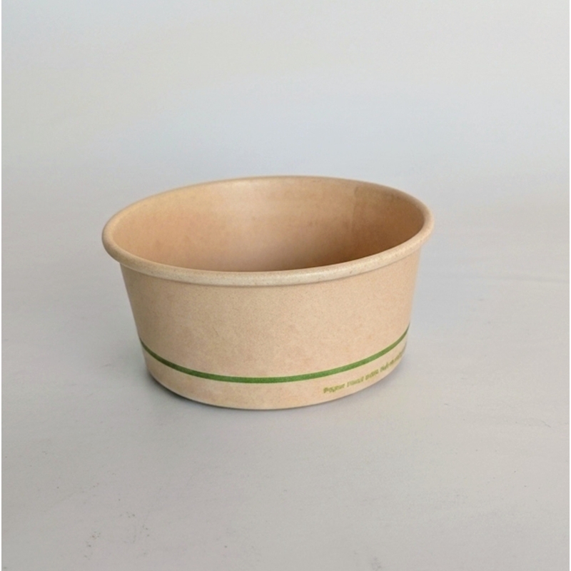 Eco PLA Lined Paper Bowls 10oz 115mm x 92mm x 50mm