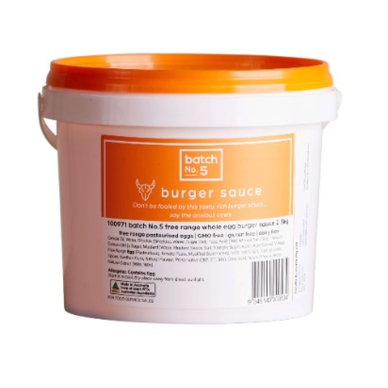 Free Range Burger Sauce Whole Egg