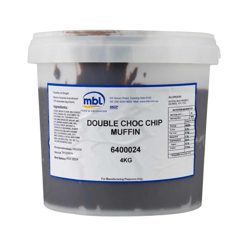 Double Choc Chip Muffin Mix