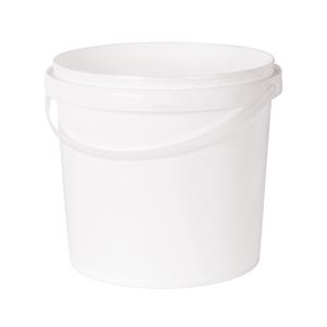 White Pail with Lid 