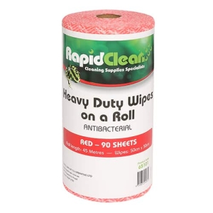 Red Roll Heavy Duty Wipes