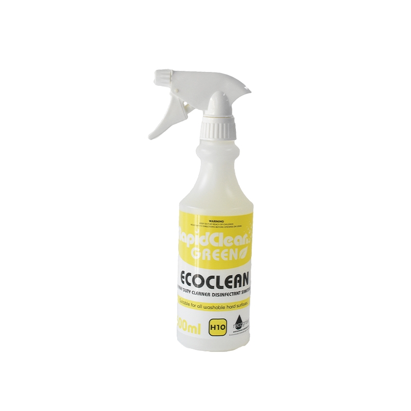 EcoClean Detergent Sanitiser bottle and trigger kit