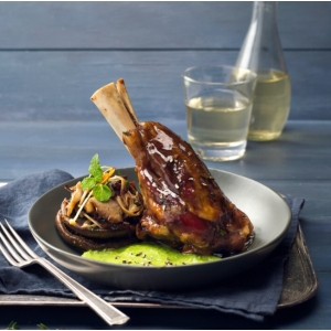 Herb Seasoned Lamb Shanks Sous Vide