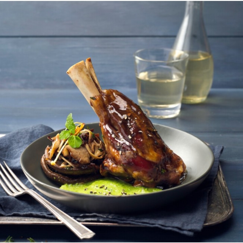 Herb Seasoned Lamb Shanks Sous Vide 