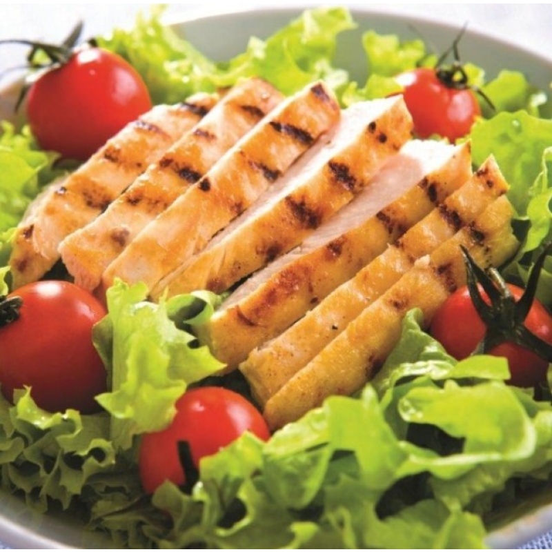 Diced Chicken Seasoned Cooked Breasts