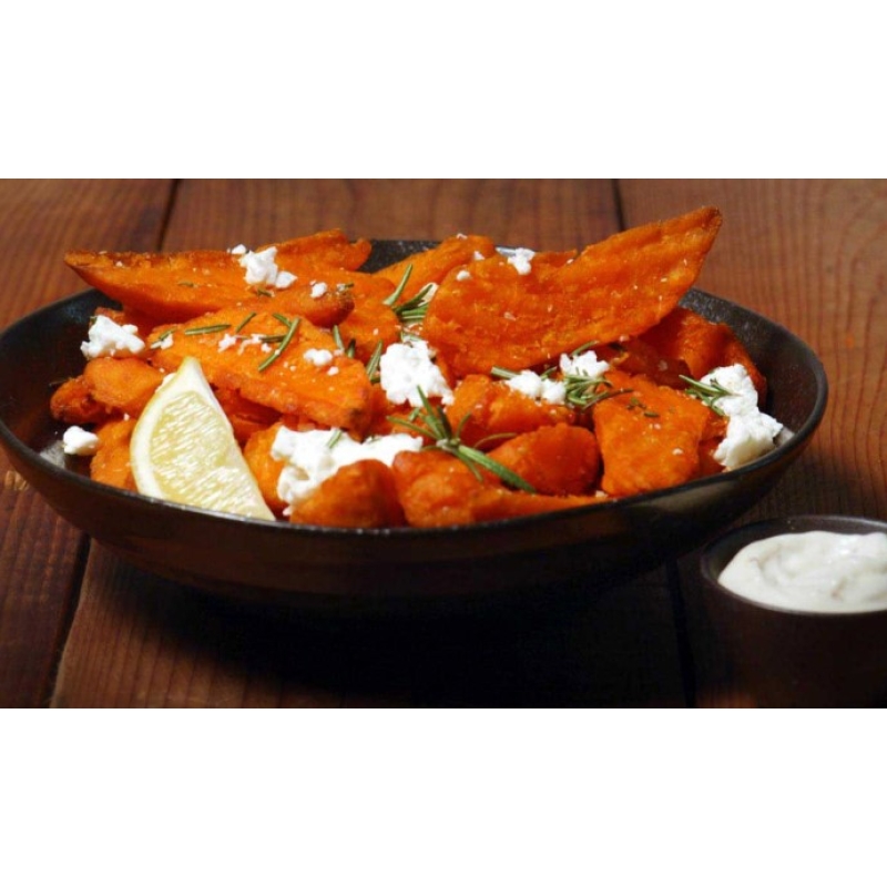 Crinkle Sweet Potato Wedges