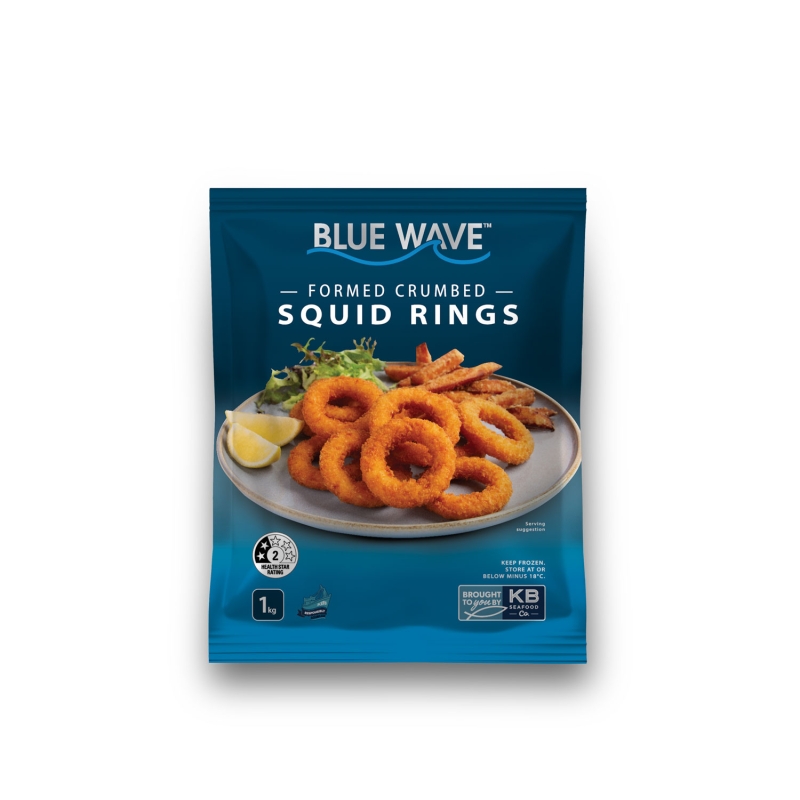 Formed Crumbed Squid Rings