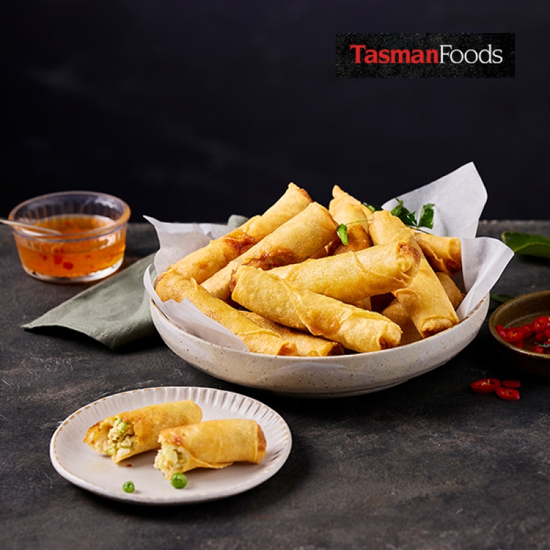 Thai Green Curry Prawn Spring Rolls