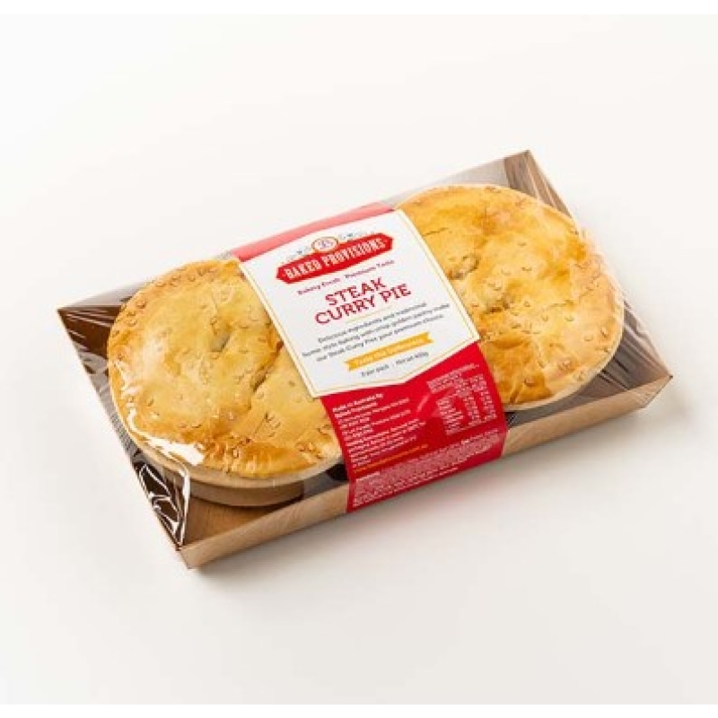 Baked Steak & Curry Pies 220g