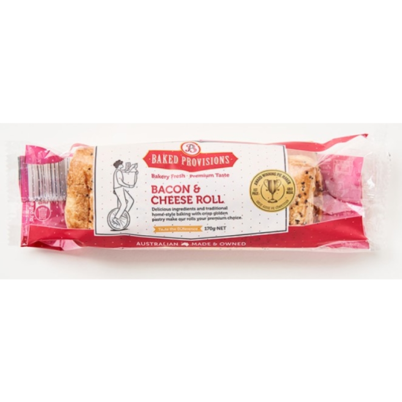 Baked Bacon & Cheese Rolls 175g