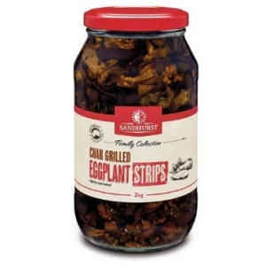 Char Grilled Eggplant Strips