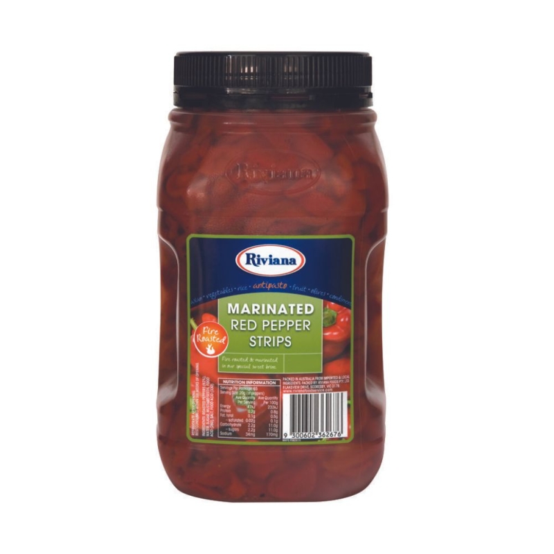 Marinated Red Pepper Strips