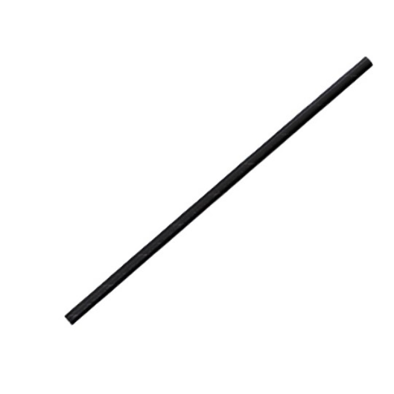 Black Regular Paper Straws 196mm